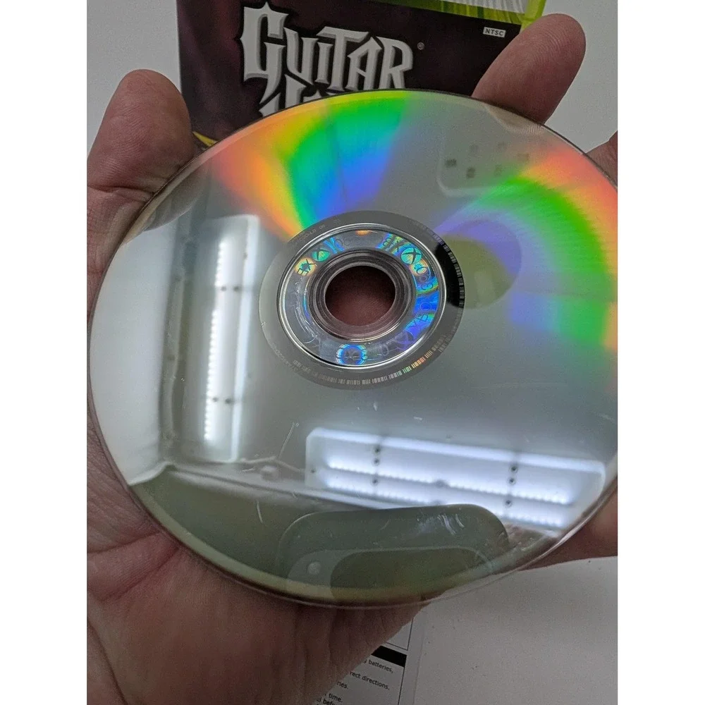 Guitar Hero Aerosmith Microsoft Xbox 360 Game Disc Manual Included CIB T Rated